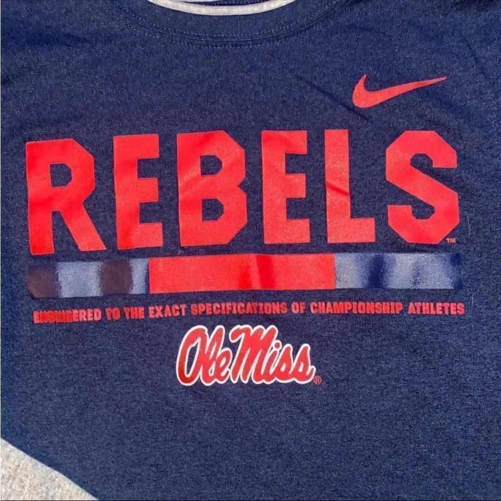Nike Ole Miss Boys Long Sleeve Shirt
